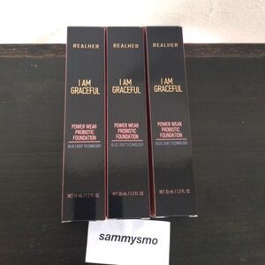 REALHER Power Wear Probiotic Foundation in I AM GRACEFUL 1.2 fl Oz NIB x3